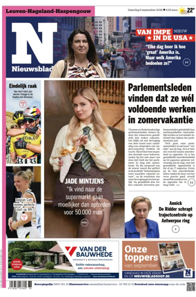 Cover of Het Nieuwsblad