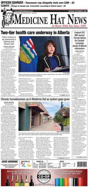 Cover of Medicine Hat News