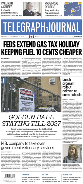 Cover of Telegraph-Journal