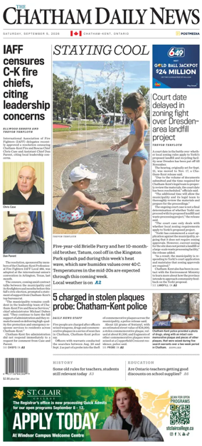 Cover of The Chatham Daily News