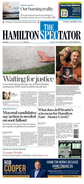 Cover of The Hamilton Spectator