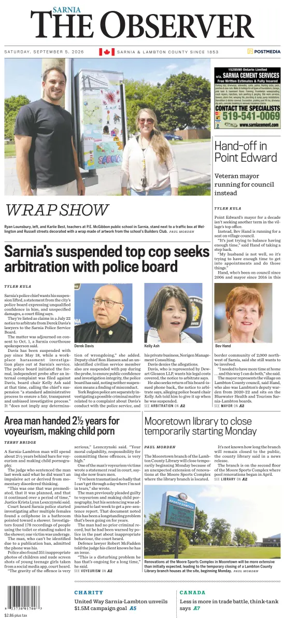 Cover of The Observer (Sarnia)