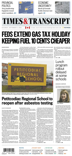 Cover of Times & Transcript