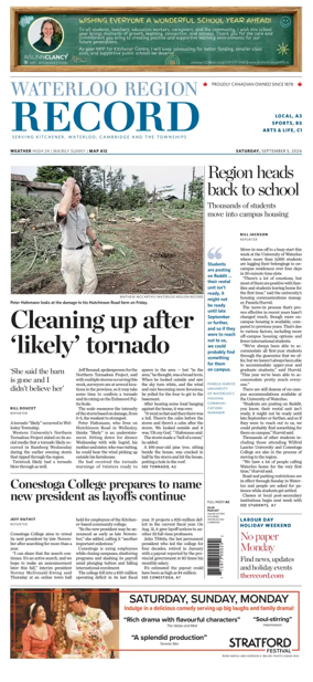 Cover of Waterloo Region Record
