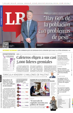 Cover of La Republica (Colombia)
