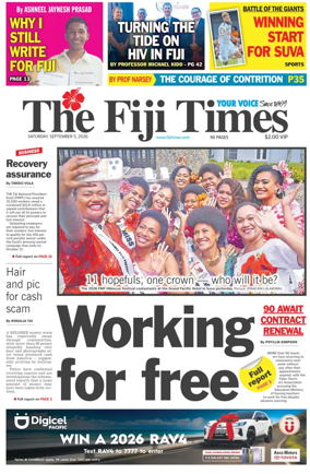 Cover of The Fiji Times