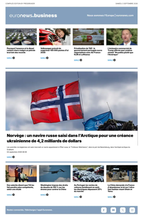 Cover of Euronews Business (French)
