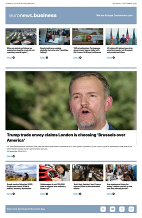 Cover of Euronews Business