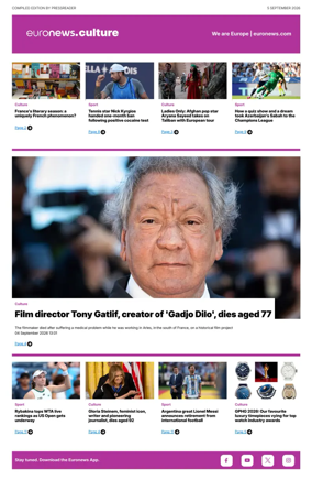 Cover of Euronews Culture and Sport Compiled Edition
