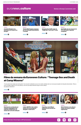 Cover of Euronews Culture and Sport (Portuguese)