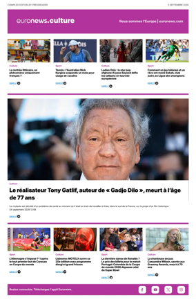 Cover of Euronews Culture (French)
