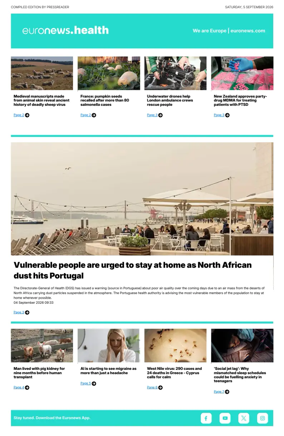 Cover of Euronews Health (English) Compiled Edition