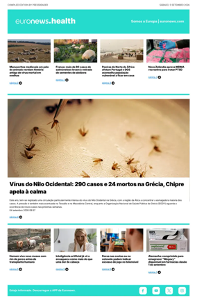 Cover of Euronews Health (Portuguese)