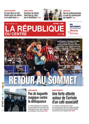 Cover of La Republique du Centre (Orleans - Loiret))