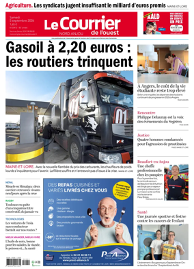 Cover of Le Courrier de l’Ouest (Nord Anjou)