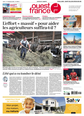 Cover of Ouest France (Challans / Saint-Gilles-Croix-de-Vie)