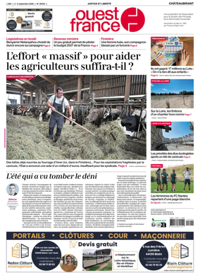 Cover of Ouest France (Chateaubriant)