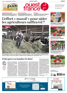 Cover of Ouest France (Cholet)