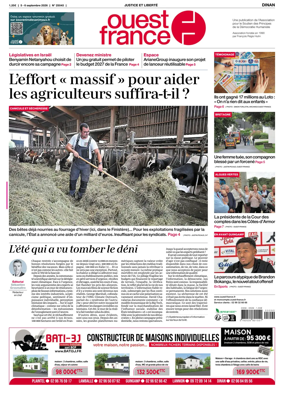 Cover of Ouest France (Dinan)