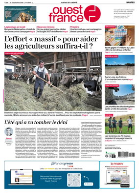 Cover of Ouest France (Nantes)