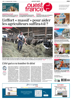 Cover of Ouest France (Orne)