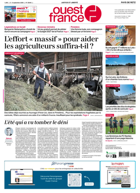 Cover of Ouest France (Pornic / Pays de Retz)