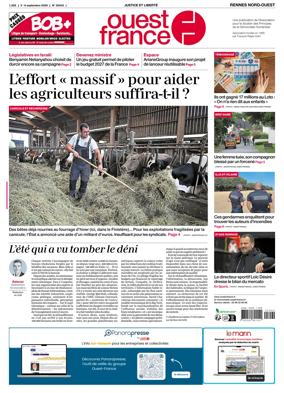 Cover of Ouest-France (Rennes Nord-Ouest)