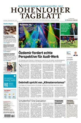 Cover of Hohenloher Tagblatt