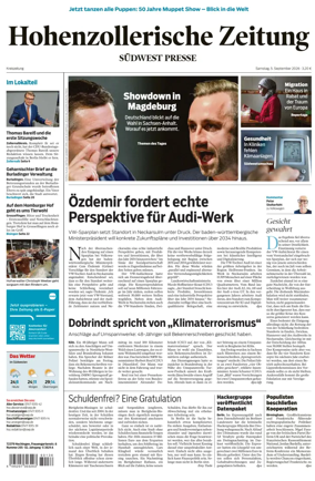 Cover of Hohenzollerische Zeitung