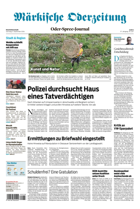 Cover of Markische Oderzeitung Eisenhuttenstadt
