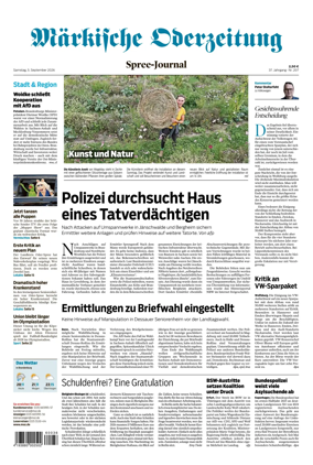 Cover of Markische Oderzeitung Spree-Journal