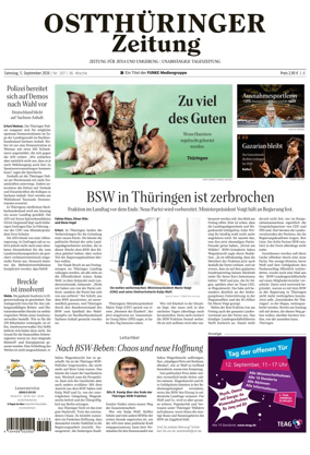 Cover of Ostthuringer Zeitung (Jena)