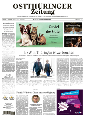 Cover of Ostthuringer Zeitung (Posneck)