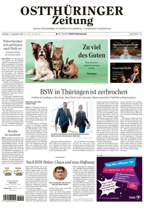 Cover of Ostthuringer Zeitung (Saale-Holzland-Kreis)