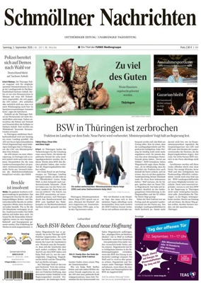 Cover of Ostthuringer Zeitung (Schmolln)