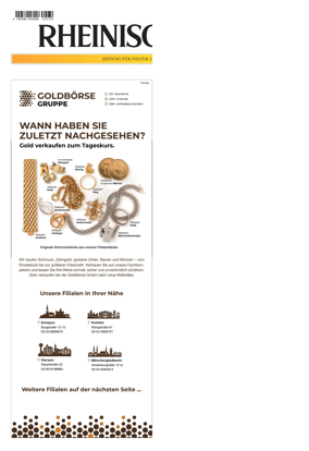Cover of Rheinische Post Krefeld Kempen