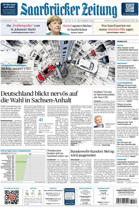 Cover of Saarbruecker Zeitung
