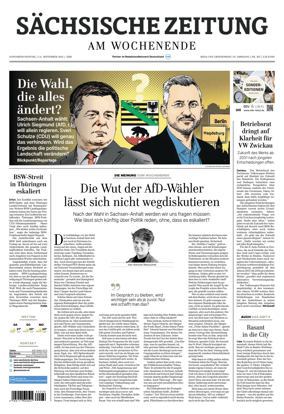 Cover of Sachsische Zeitung (Riesa & Grossenhain)