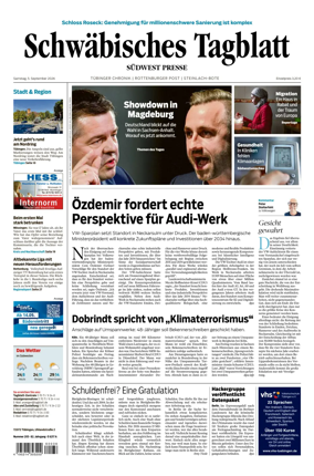 Cover of Schwabisches Tagblatt - Tubinger Chronik