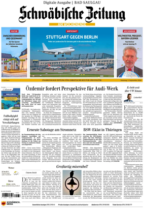 Cover of Schwabische Zeitung (Bad Saulgau)
