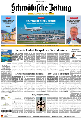 Cover of Schwabische Zeitung (Biberach)