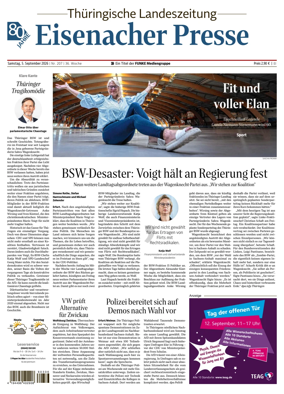Cover of Thuringische Landeszeitung (Eisenach)
