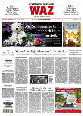 Cover of Westdeutsche Allgemeine Zeitung (Hattingen)