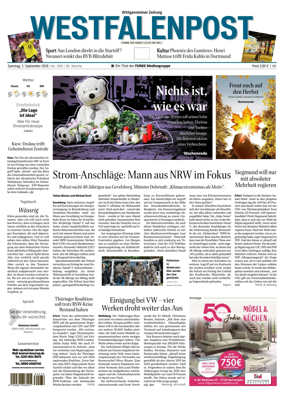 Cover of Westfalenpost (Bad Berleburg Wittgenstein)