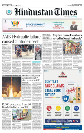 Cover of Hindustan Times Uttarakhand