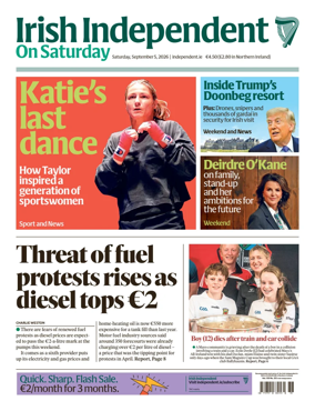 Cover of Irish Independent