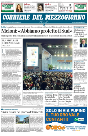 Cover of Corriere del Mezzogiorno (Puglia)