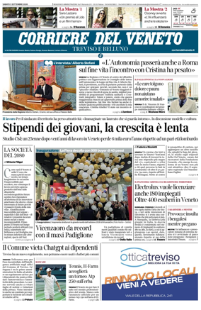 Cover of Corriere del Veneto (Treviso e Belluno)