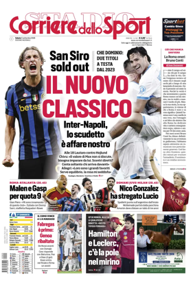 Cover of Corriere dello Sport