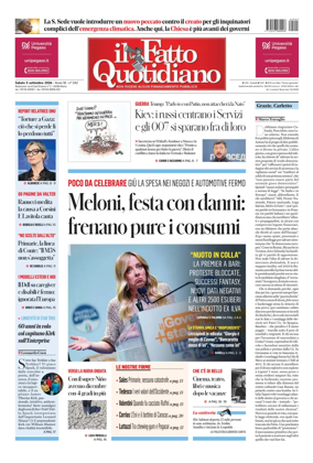 Cover of Il Fatto Quotidiano